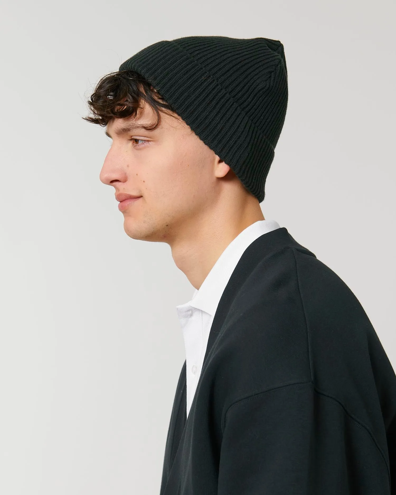 Organic Transition Ribbed Beanie | Fisherman Beanie STAU771