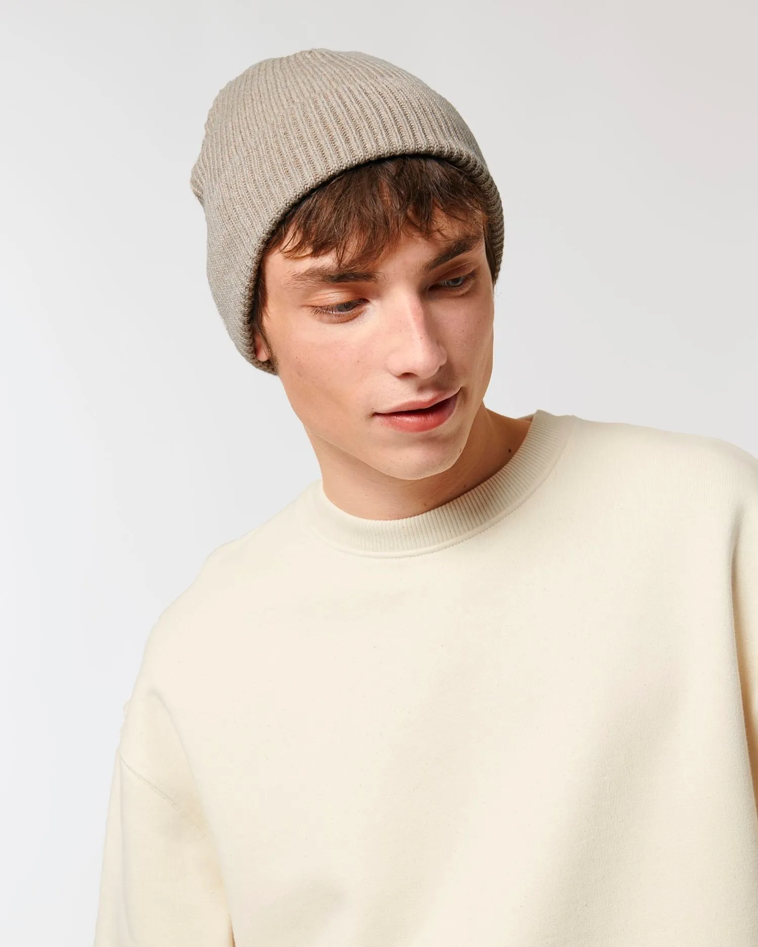 Organic Transition Ribbed Beanie | Fisherman Beanie STAU771