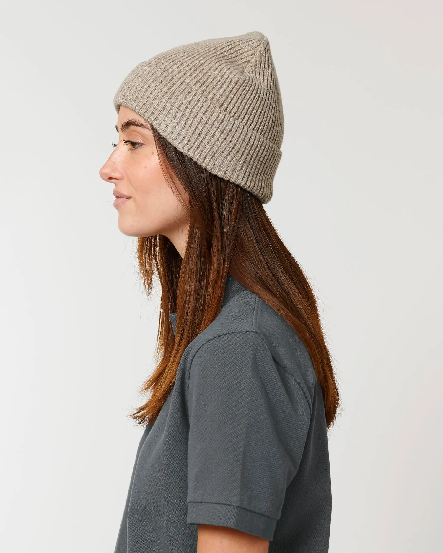 Organic Transition Ribbed Beanie | Fisherman Beanie STAU771