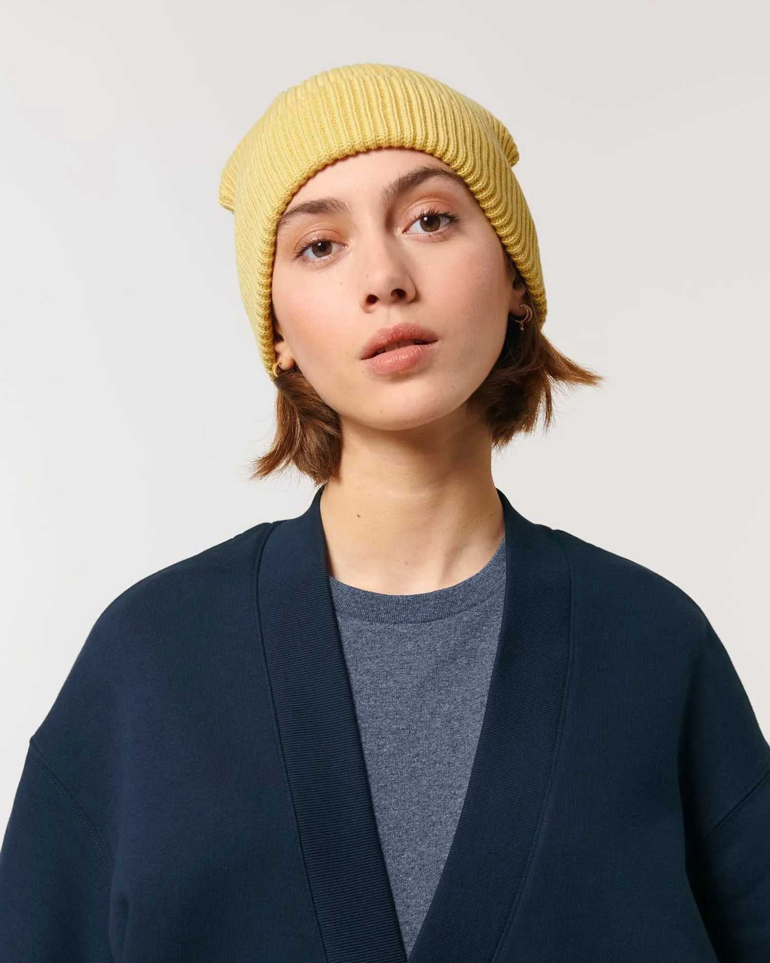 Organic Transition Ribbed Beanie | Fisherman Beanie STAU771