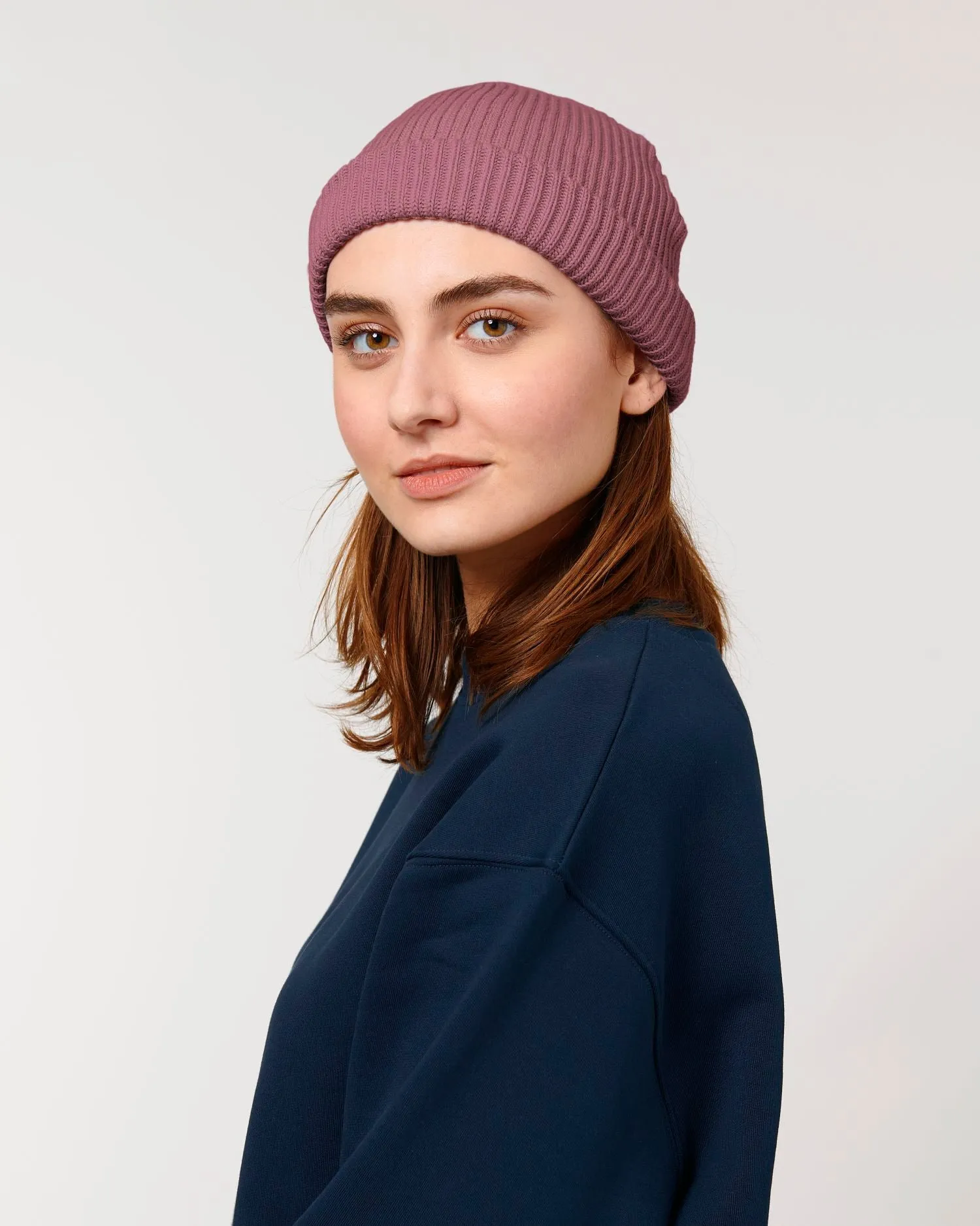 Organic Transition Ribbed Beanie | Fisherman Beanie STAU771