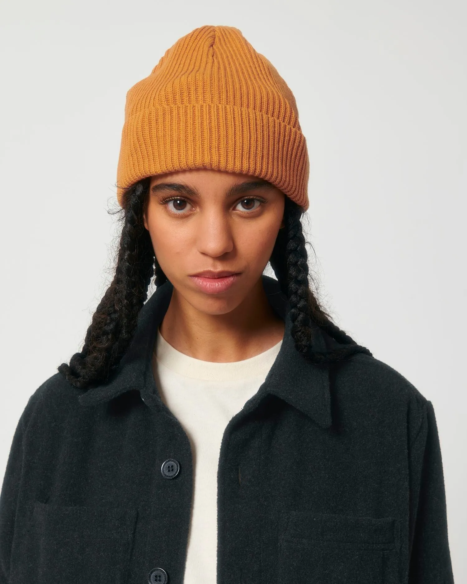 Organic Transition Ribbed Beanie | Fisherman Beanie STAU771