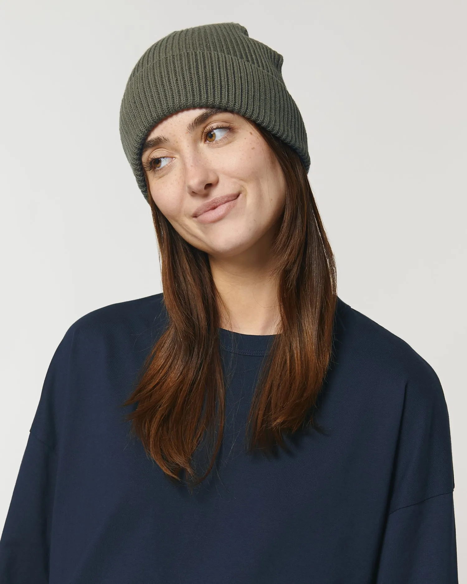 Organic Transition Ribbed Beanie | Fisherman Beanie STAU771