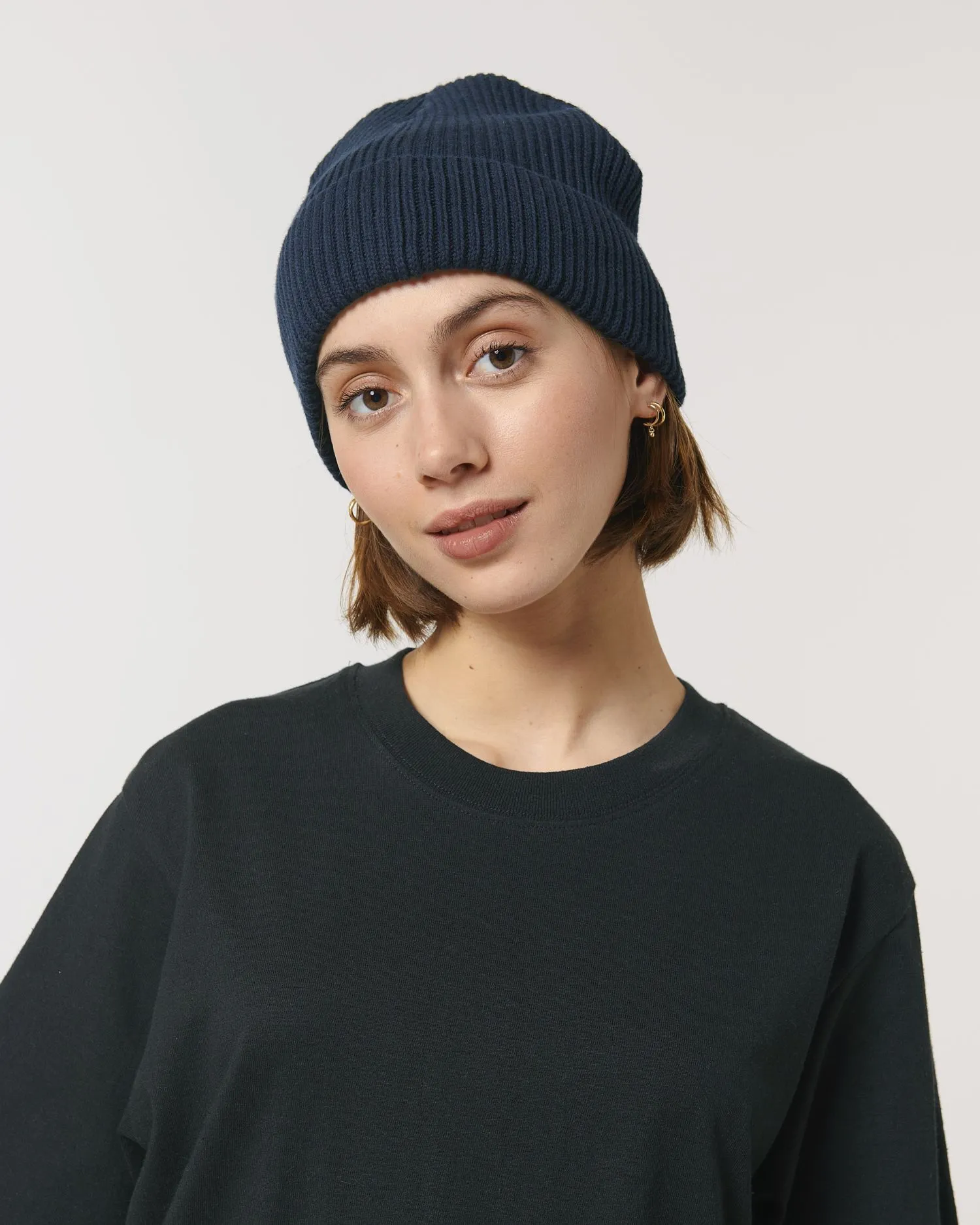 Organic Transition Ribbed Beanie | Fisherman Beanie STAU771