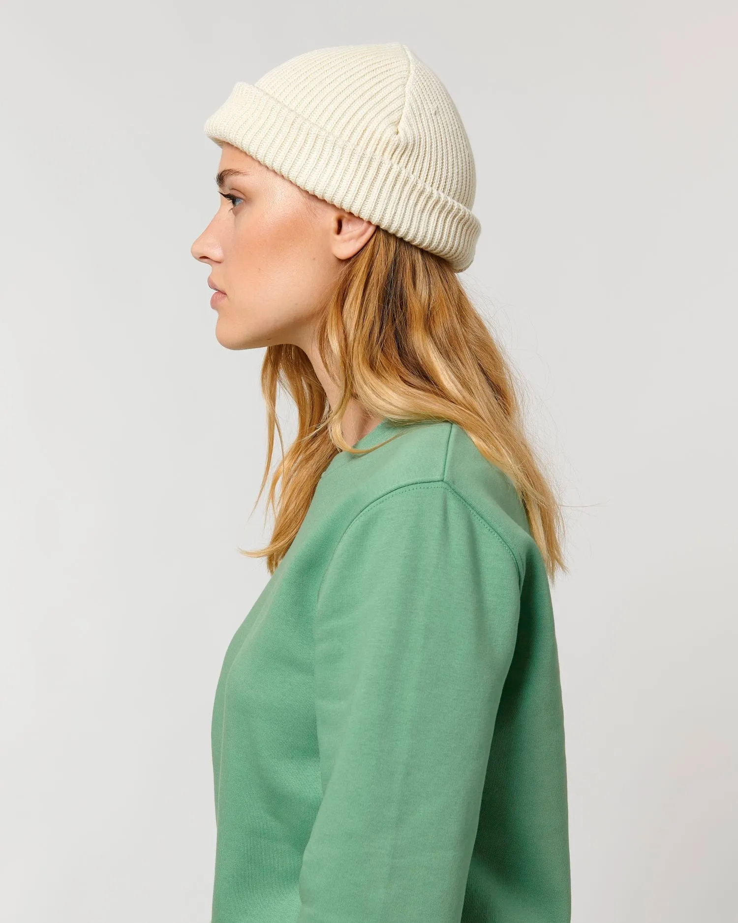 Organic Transition Ribbed Beanie | Fisherman Beanie STAU771