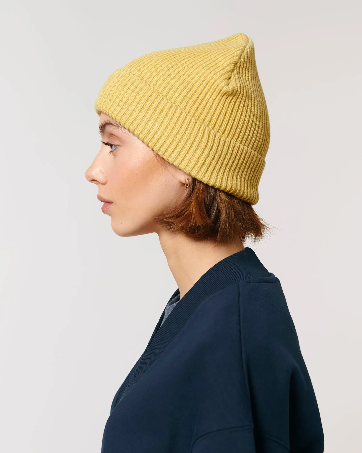 Organic Transition Ribbed Beanie | Fisherman Beanie STAU771