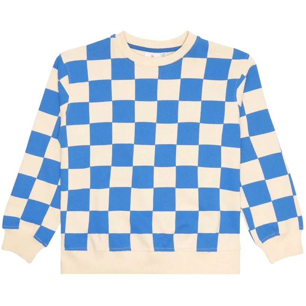 Oversized Pullover - Blue Check FINAL SALE