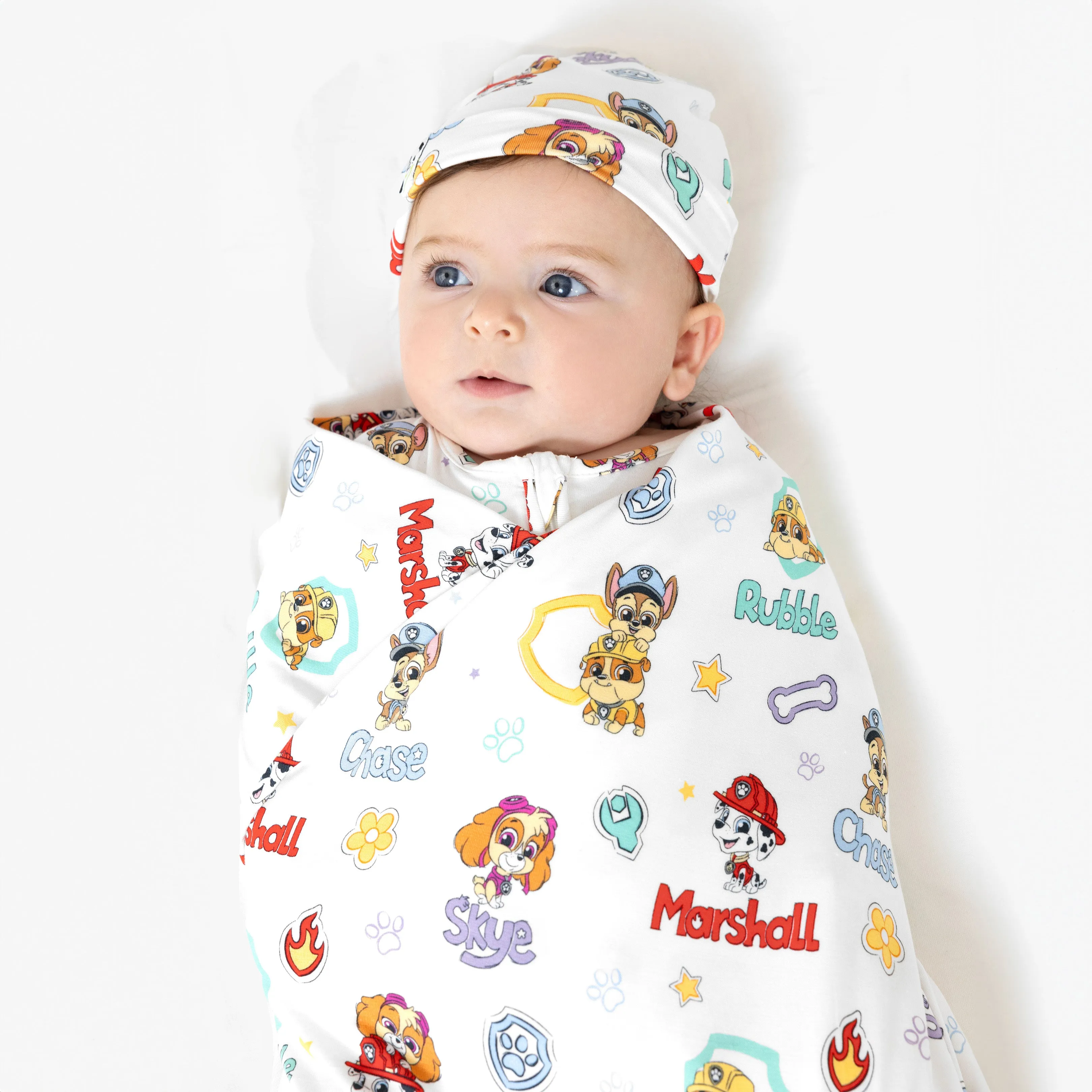 PAW Patrol: Playful Pups Bamboo Swaddle & Beanie Set