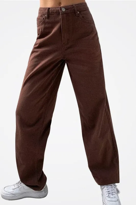 PE016 Wide Leg Pants Straight Denim Jeans