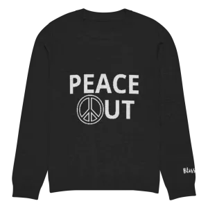 Peace Out Personalized Knit Sweater