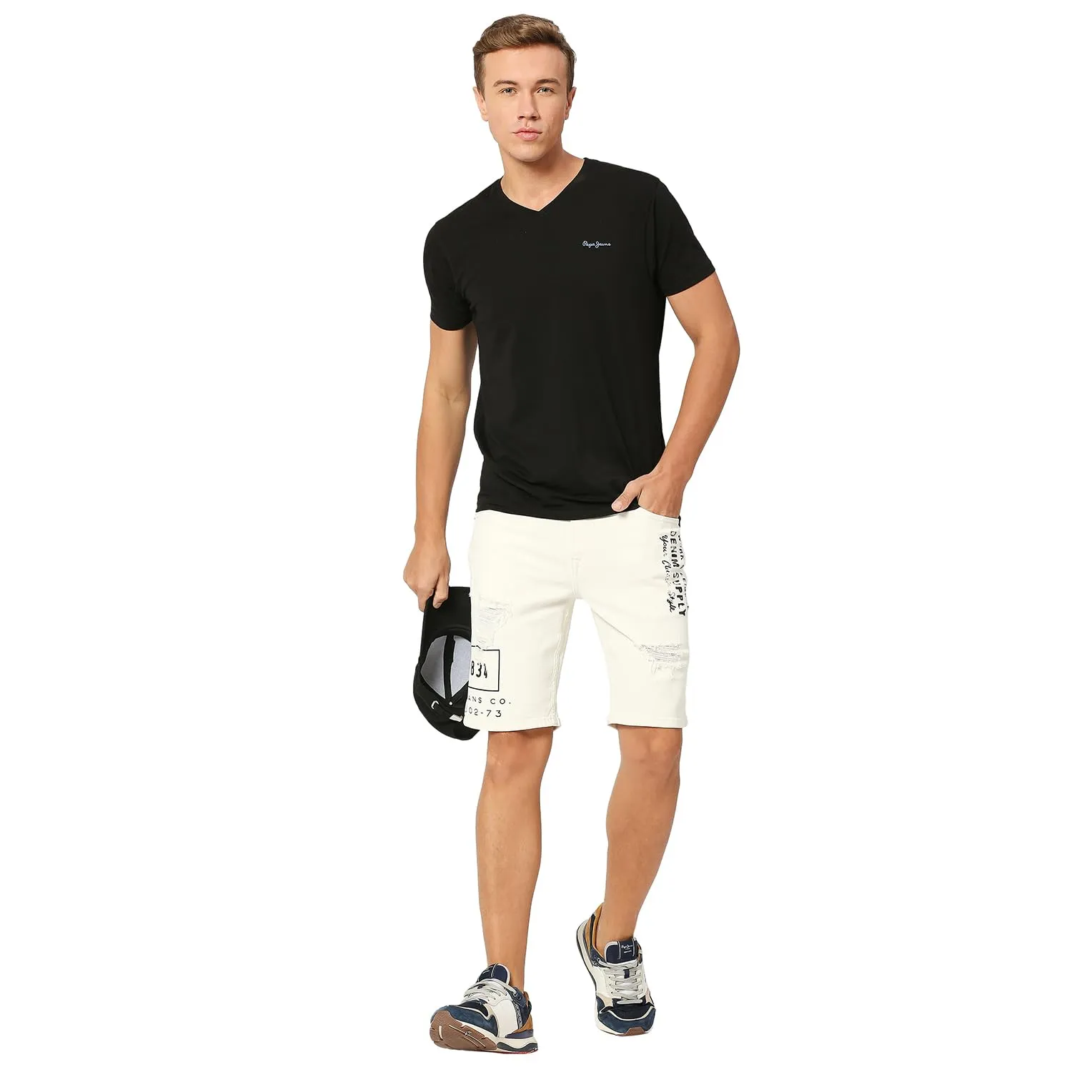Pepe Jeans Men's Chino Shorts (PM207218P57_White