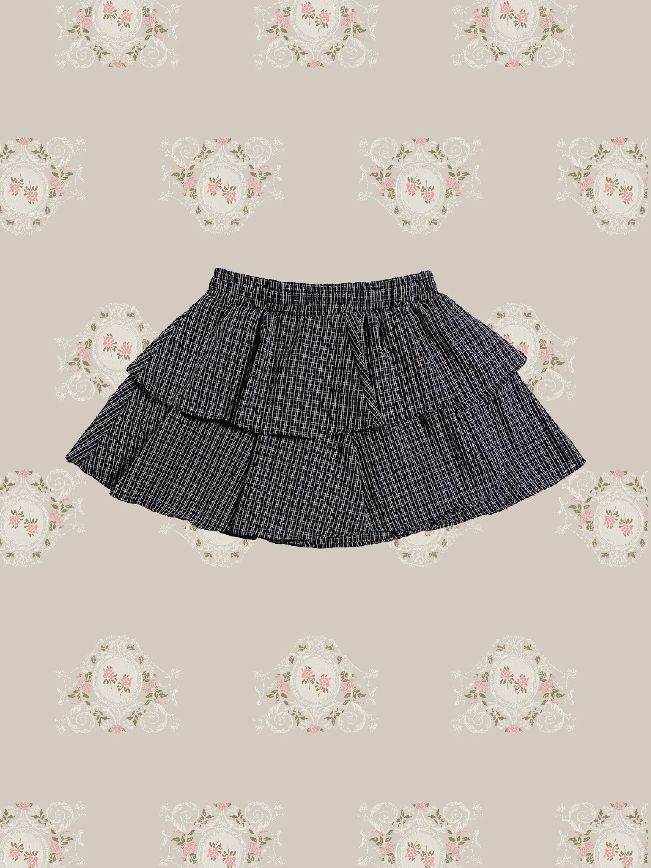 Peplum Layered Mini Skirt/ペプラムレイヤードミニスカート