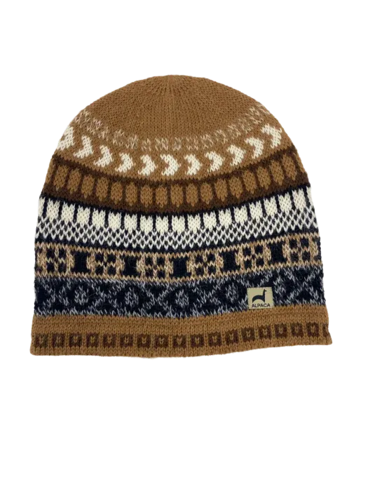 Peruvian Natural Alpaca Cap Beanie Hat