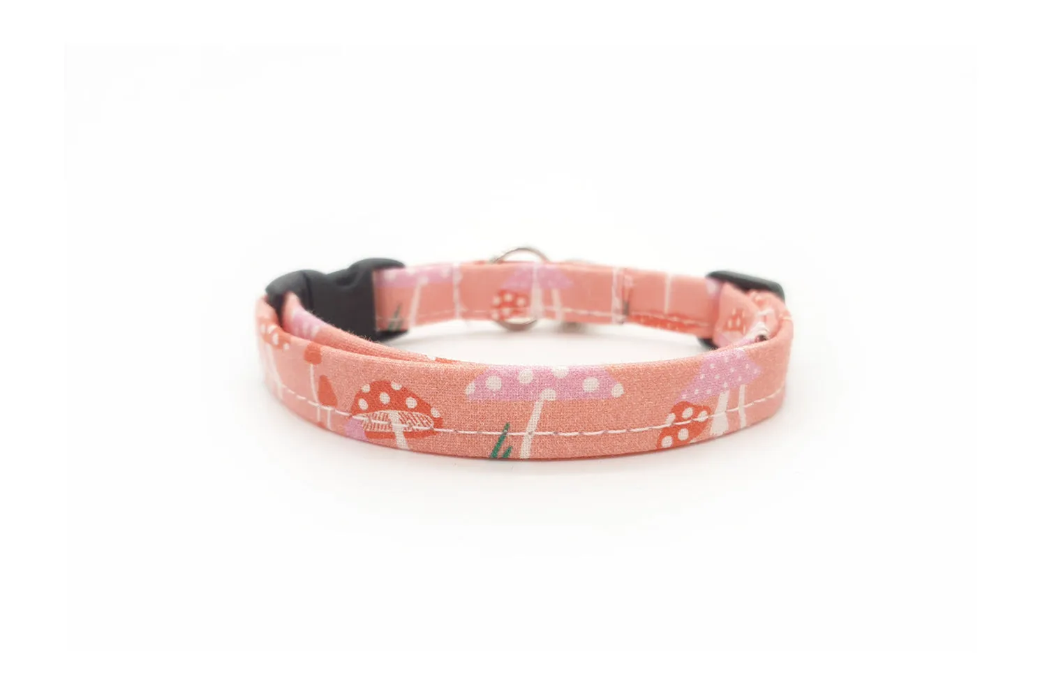 Pink Mushroom Cat Collar