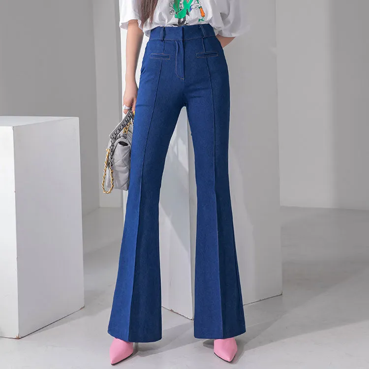 PJ438 High Waist Long Flared Jeans