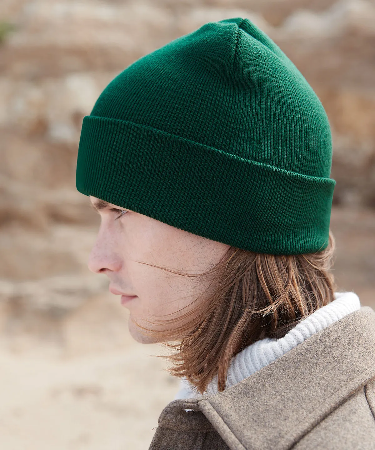 Polylana® original cuffed beanie | Oatmeal