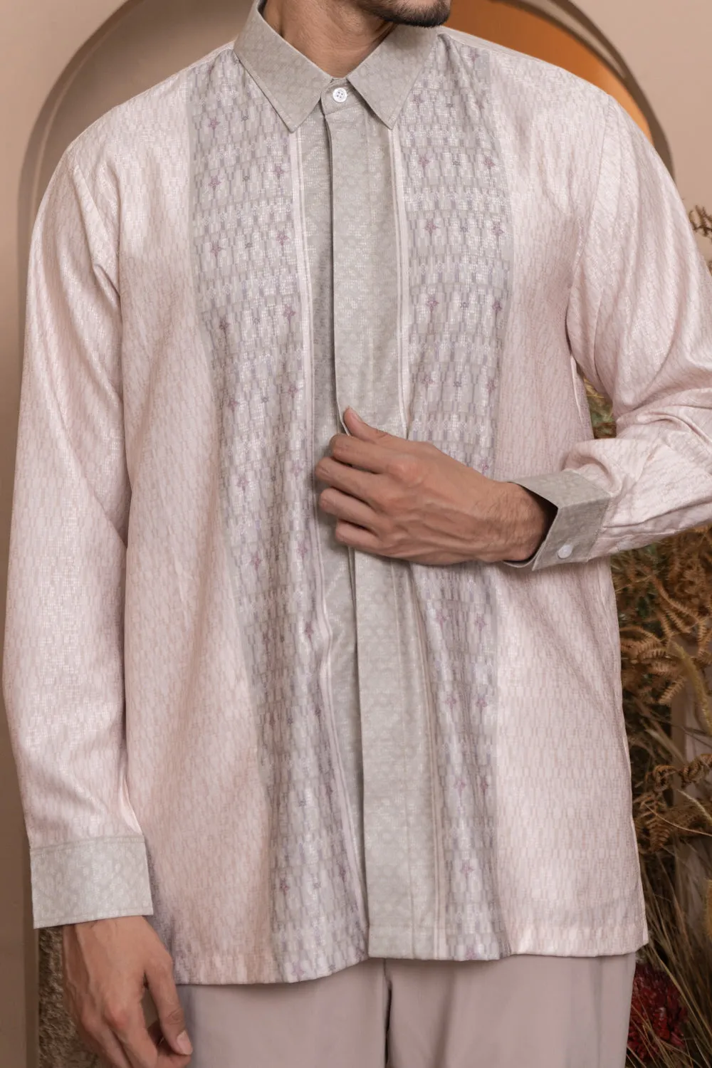 Pre Order - Bentalaya Long Shirt Men Clary Sage