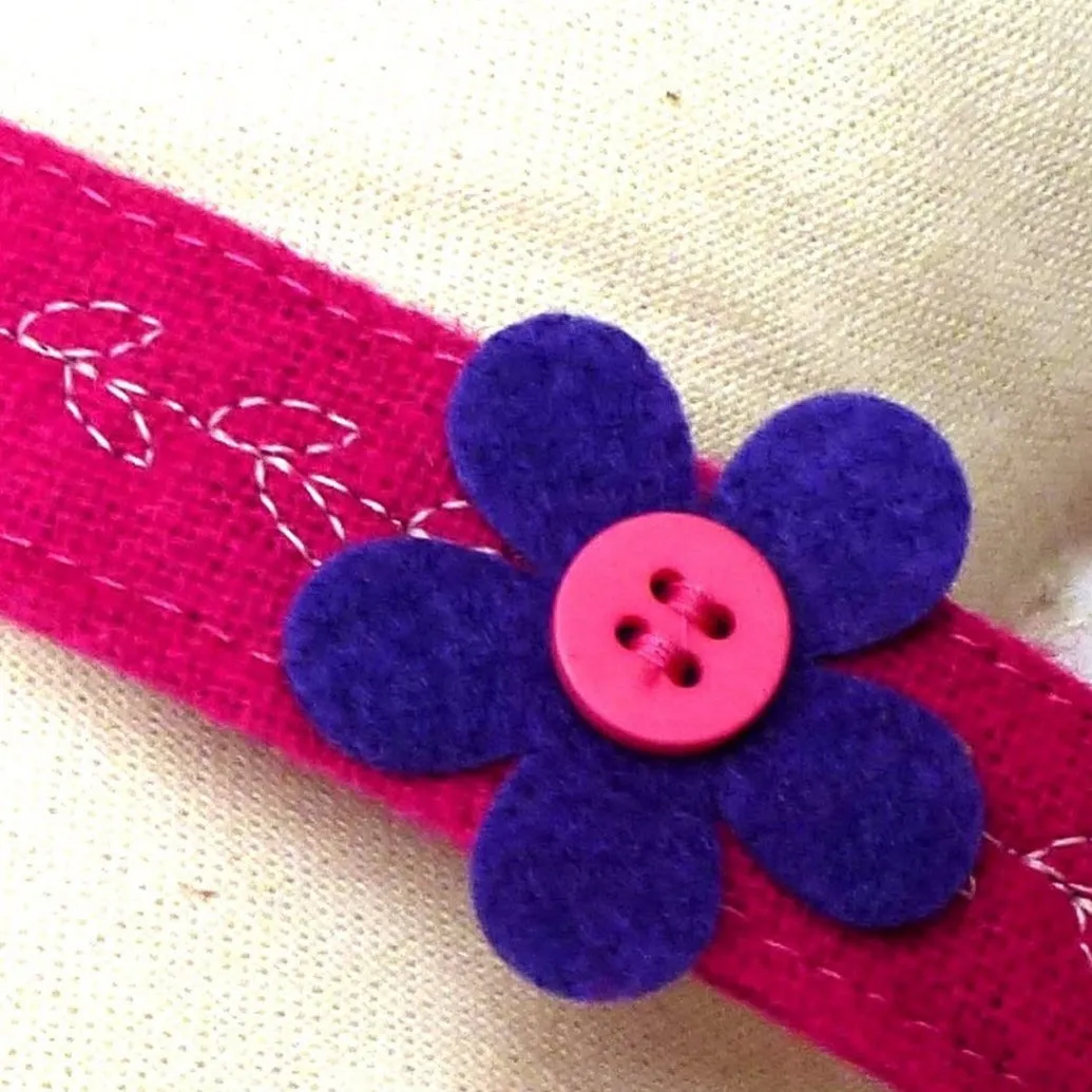 Pretty Flower Fuchsia Collar by Prediletto