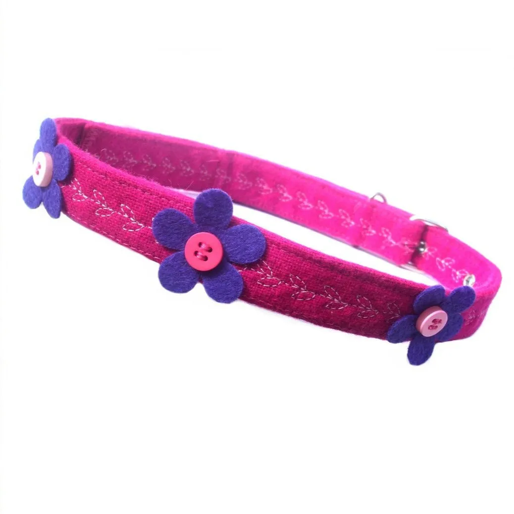 Pretty Flower Fuchsia Collar by Prediletto