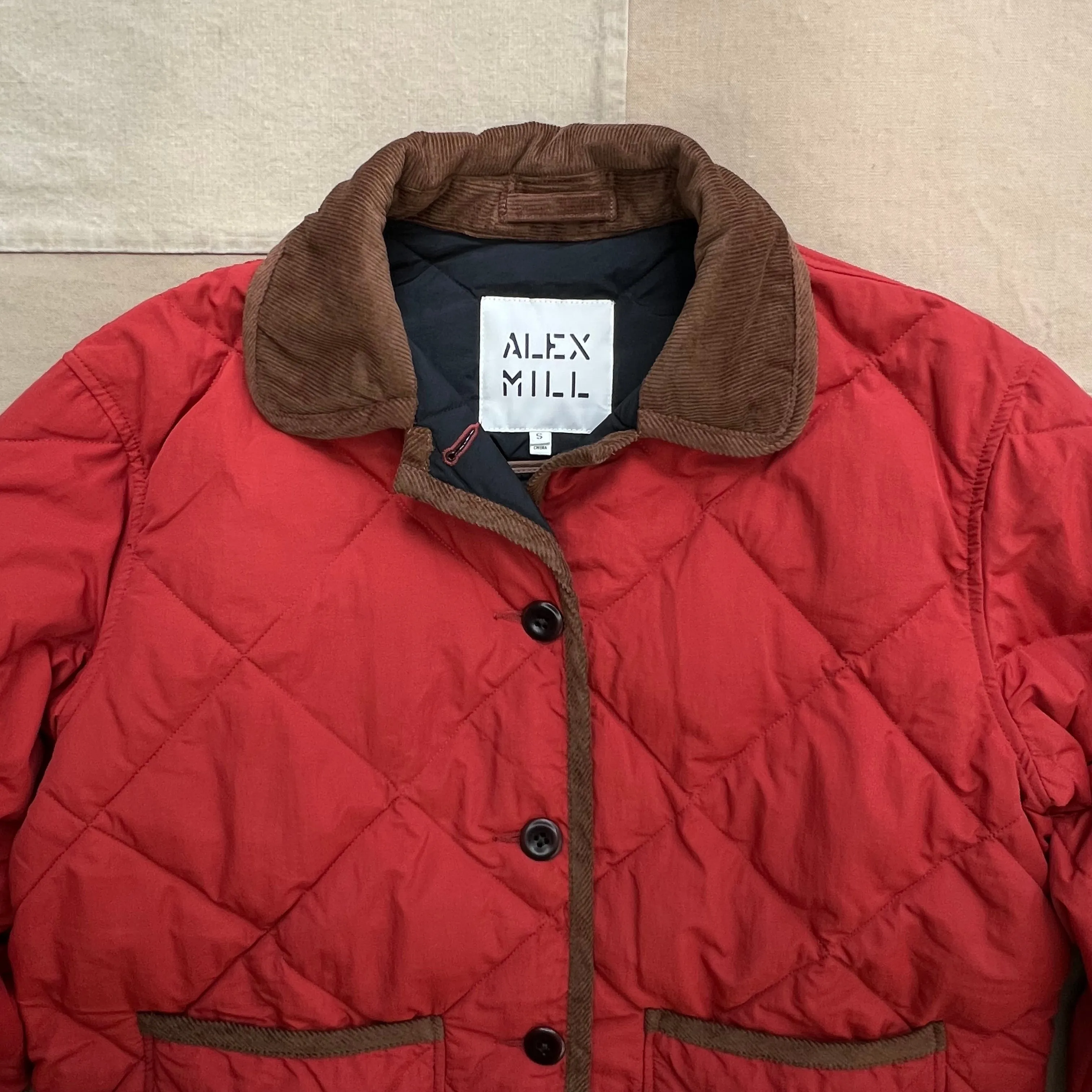 Quinn Quilted Jacket, Firebrick