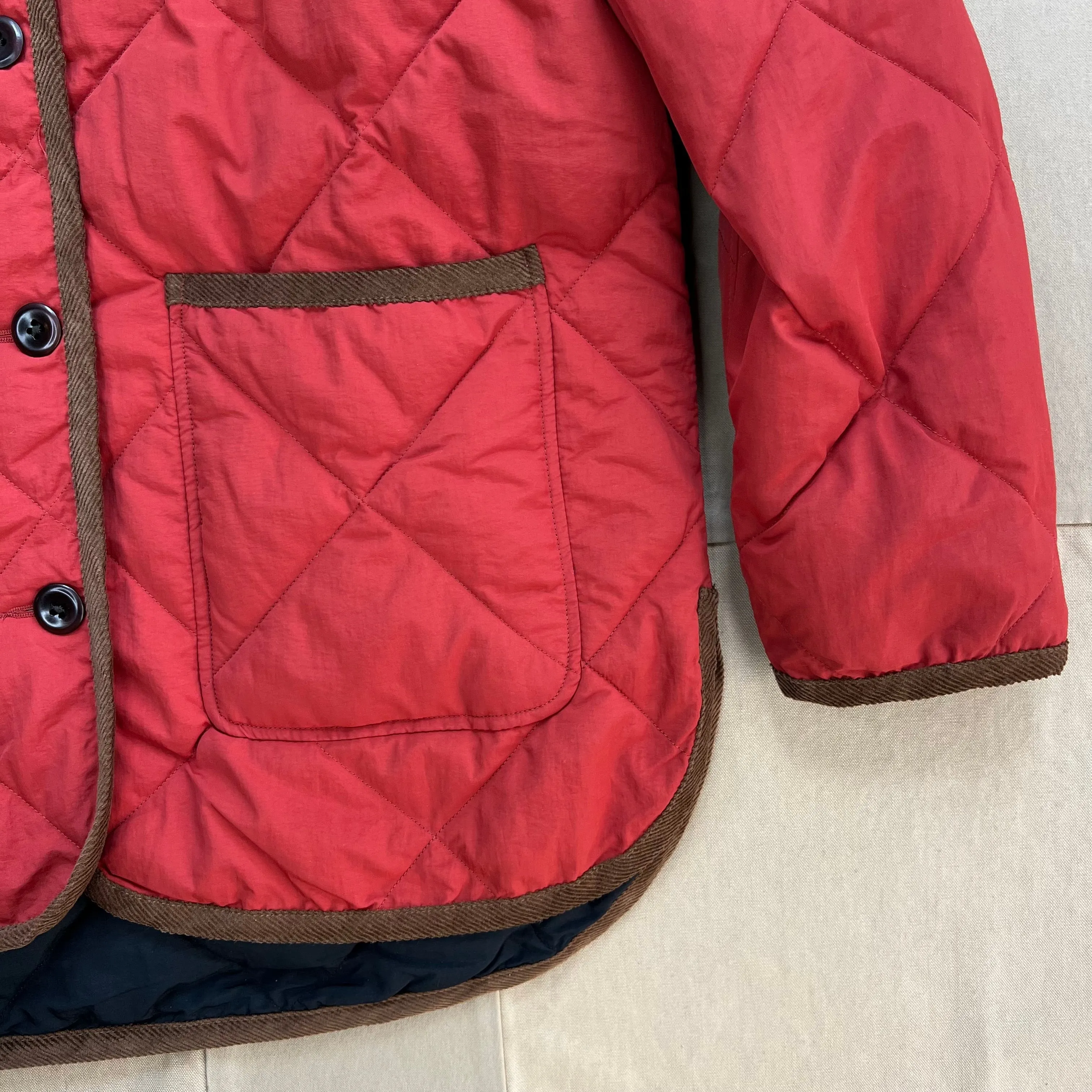 Quinn Quilted Jacket, Firebrick