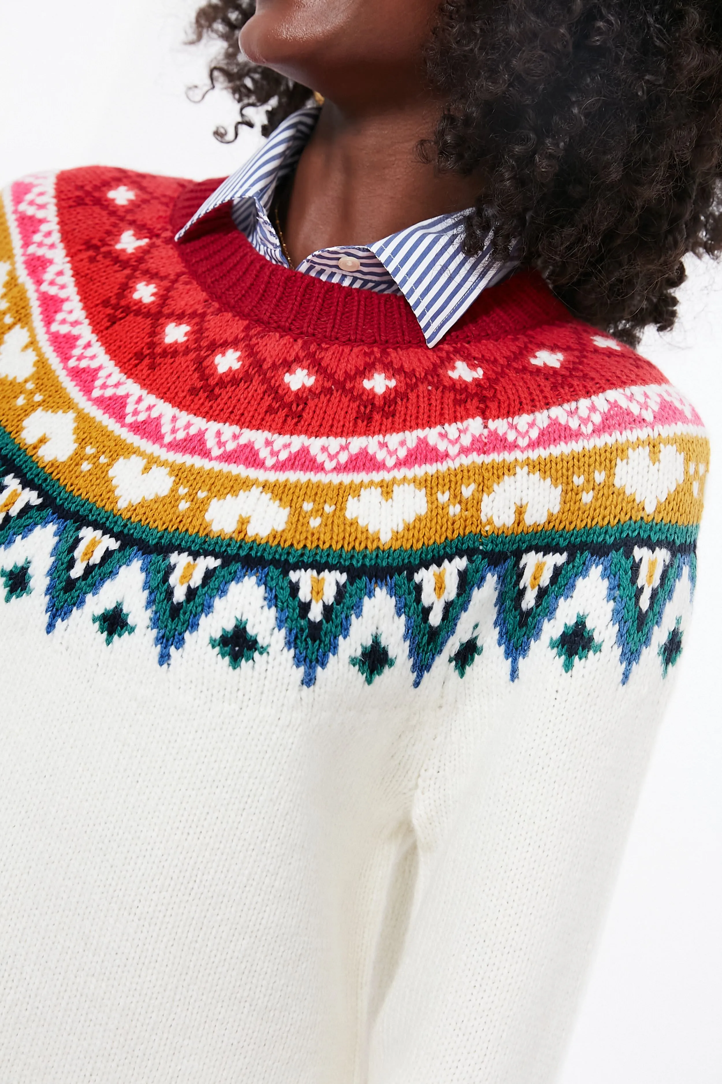 Rainbow Fairisle ML Alpine Sweater