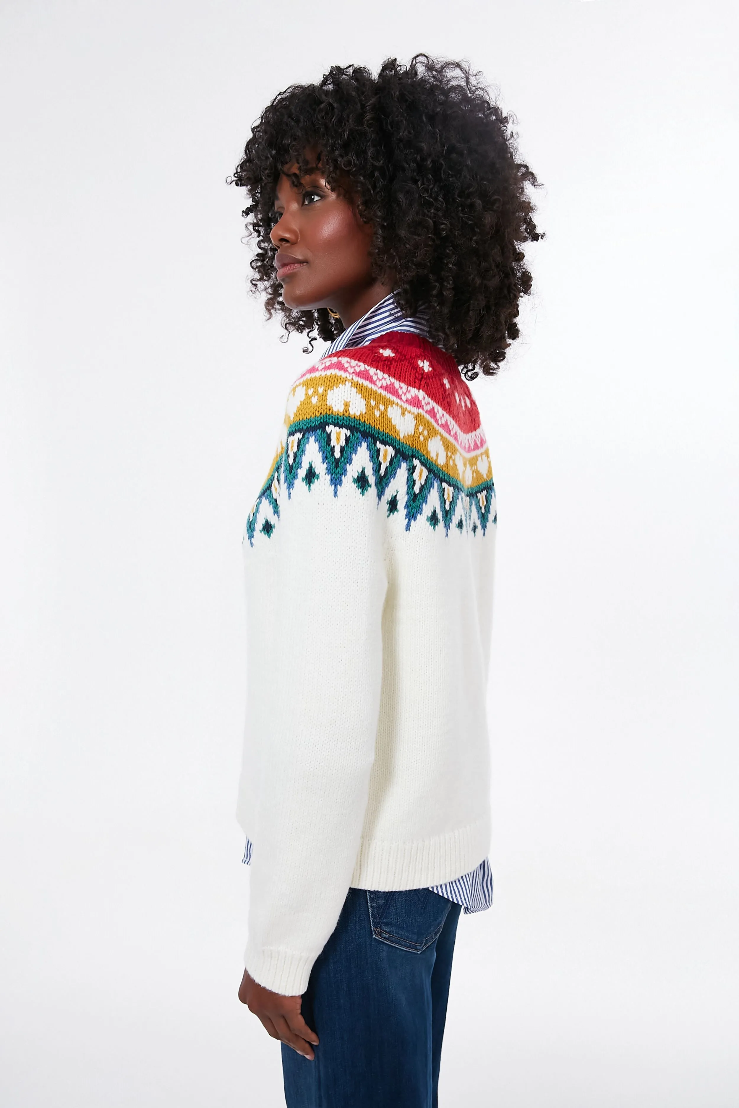 Rainbow Fairisle ML Alpine Sweater