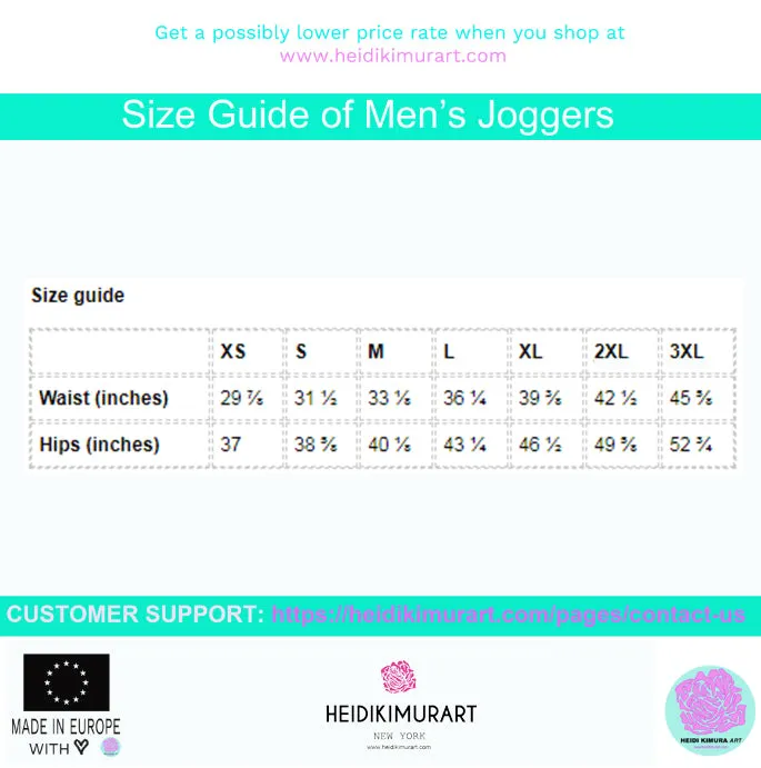 Red Abstract Men's Joggers, Dark Red Premium Slim Fit Sweatpants For Men-Made in EU/MX
