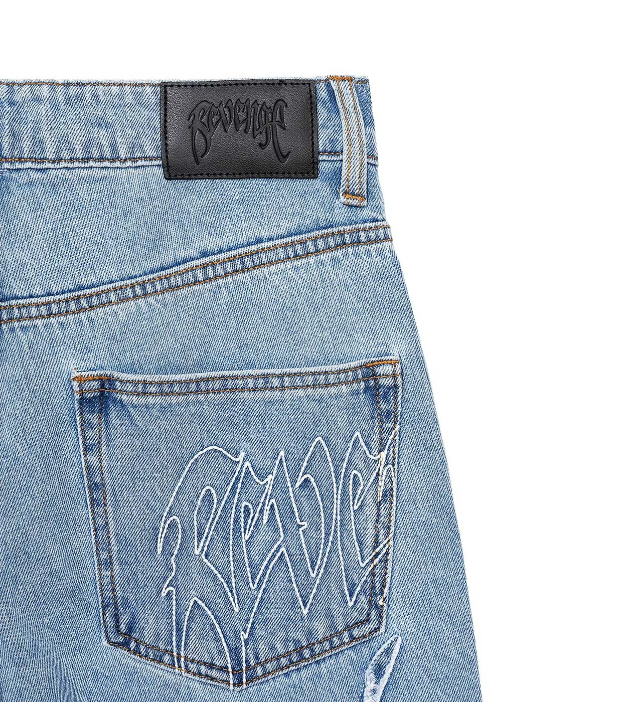 Revenge Web Denim Blue Jeans
