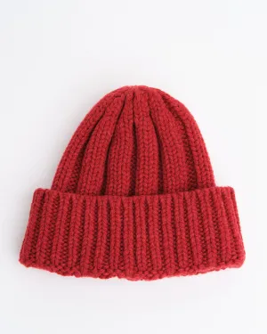 Rib Beanie Red