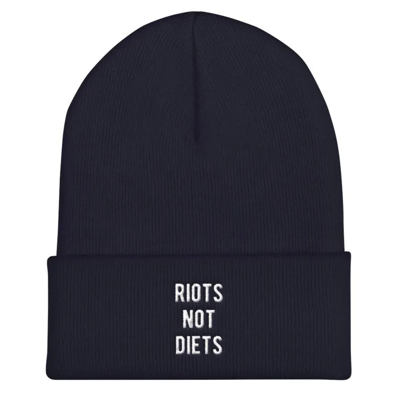 Riots Not Diets Feminist Beanie Hat