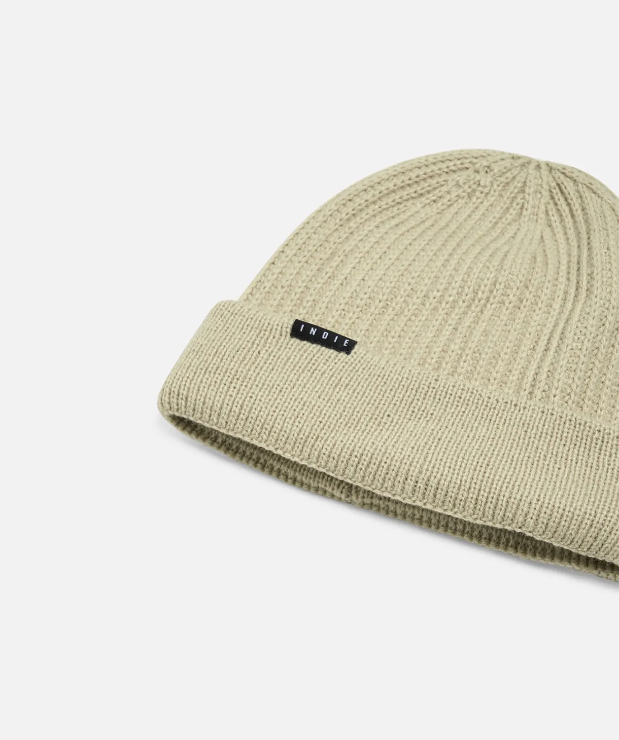 Roll Beanie - Light Sage