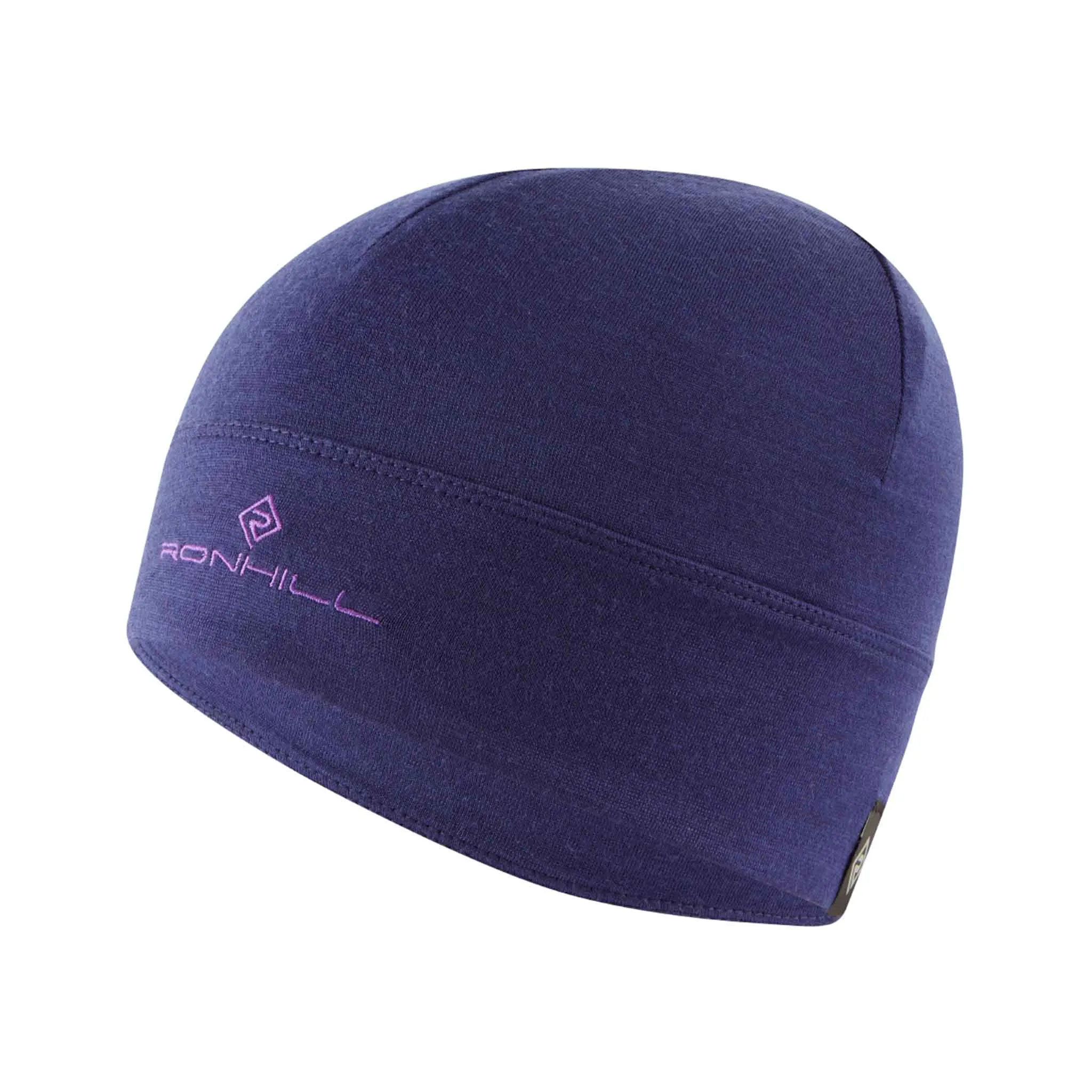 Ronhill | Unisex Merino Beanie - Deep Ocean/Regal Purple