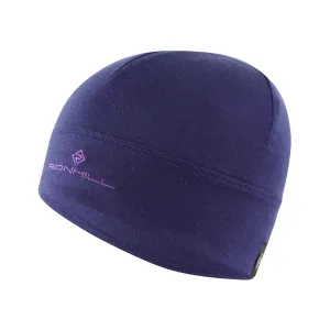 Ronhill | Unisex Merino Beanie - Deep Ocean/Regal Purple