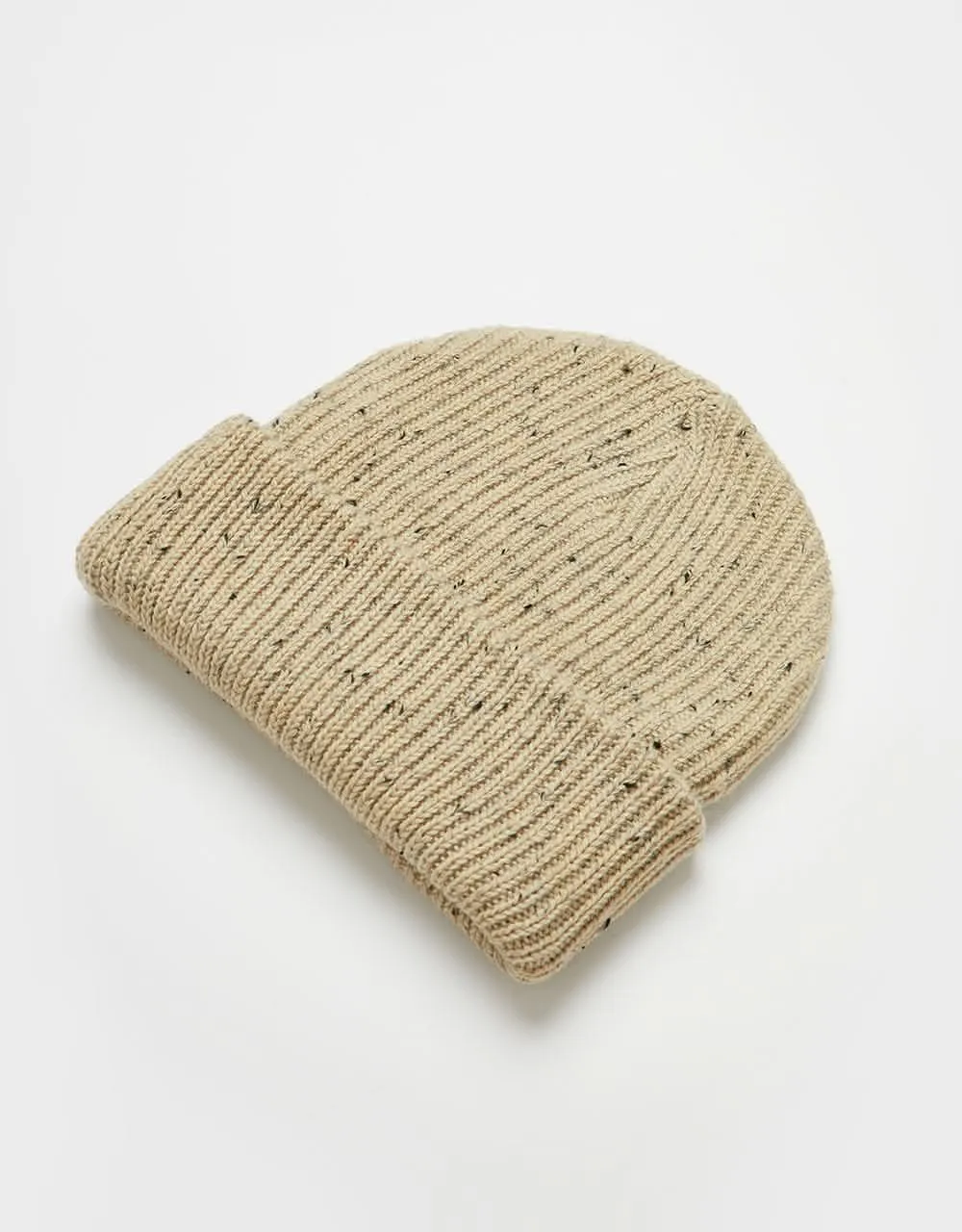 Route One Recycled Fleck Beanie - Natural