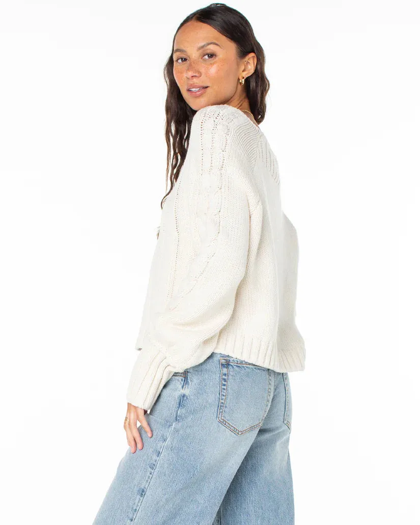 Roxy Day Dream Boat Neck Sweater