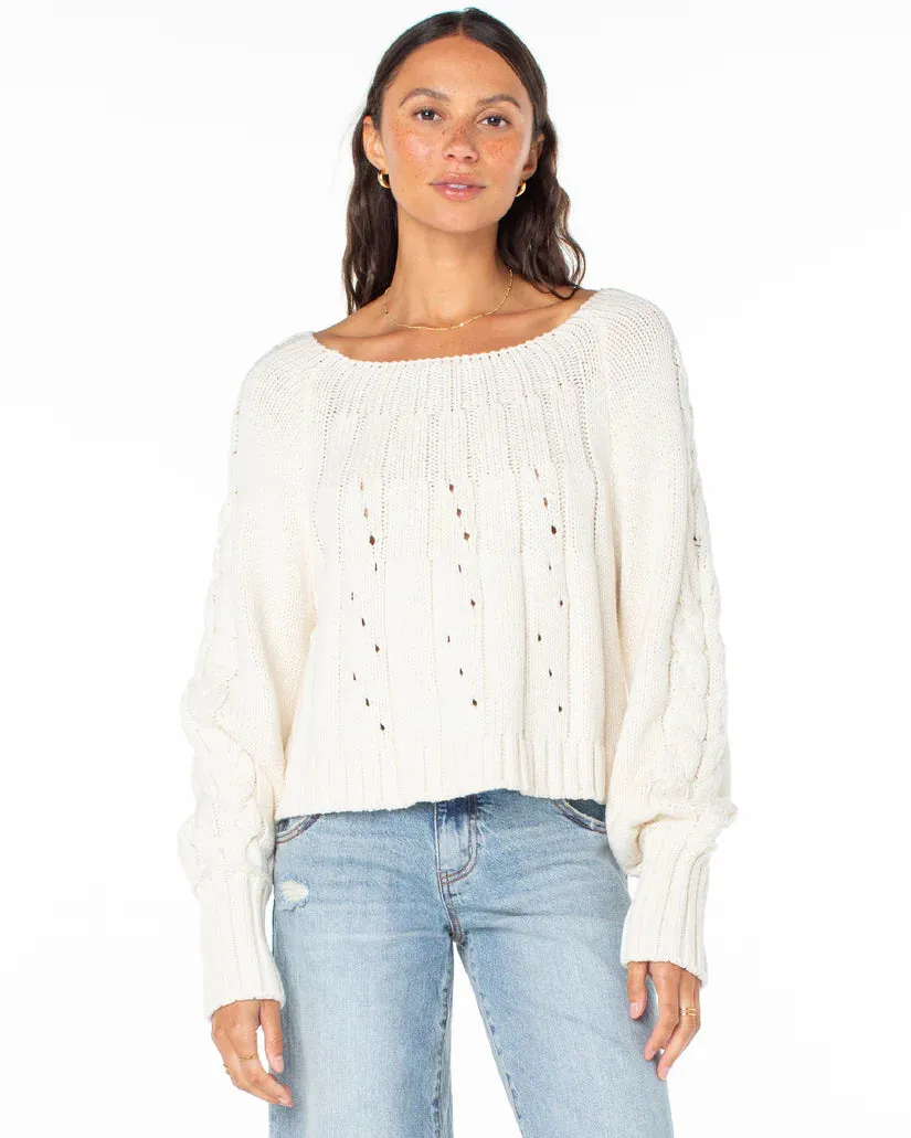Roxy Day Dream Boat Neck Sweater