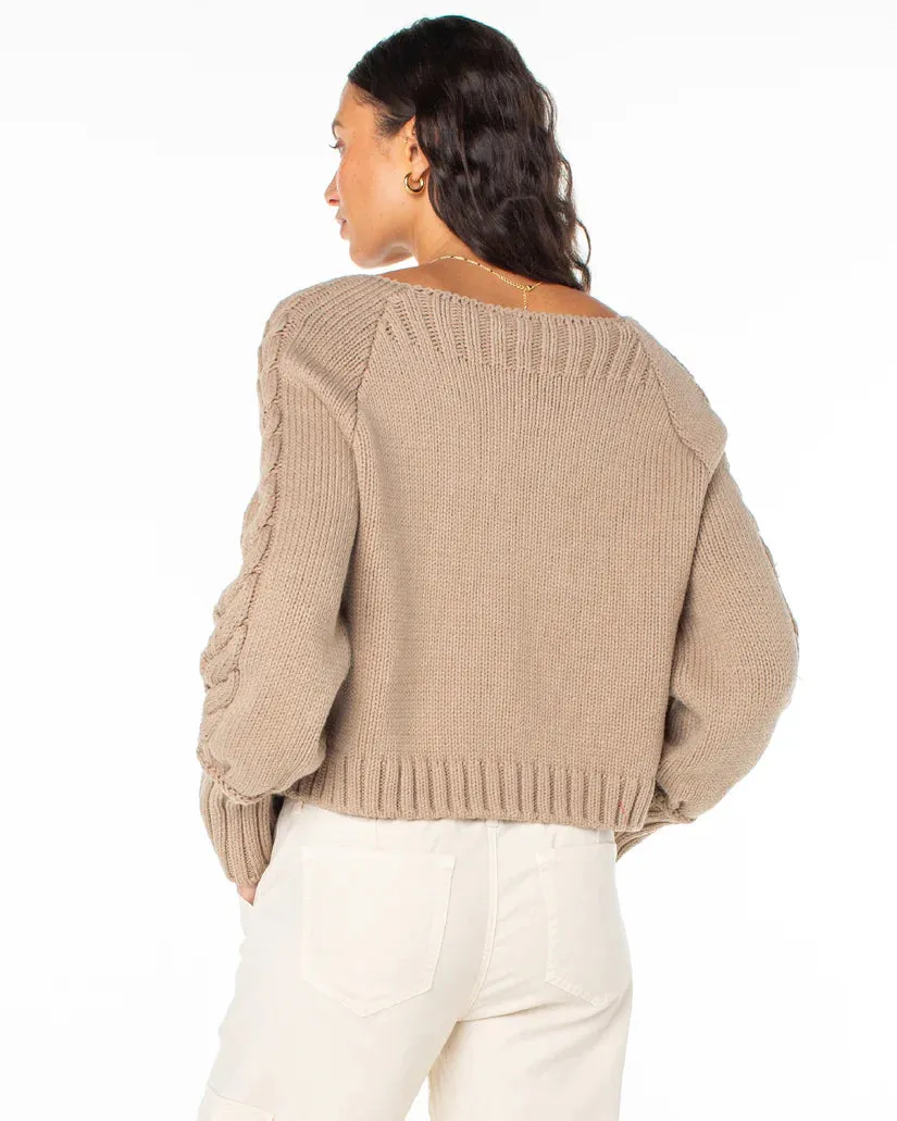 Roxy Day Dream Boat Neck Sweater