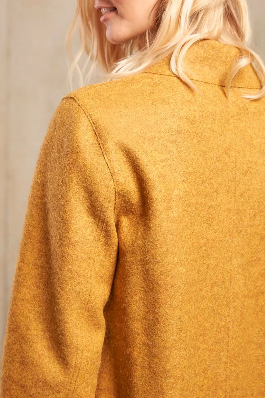 Scala Coat Alpaca & Wool Color Senape
