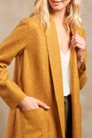 Scala Coat Alpaca & Wool Color Senape