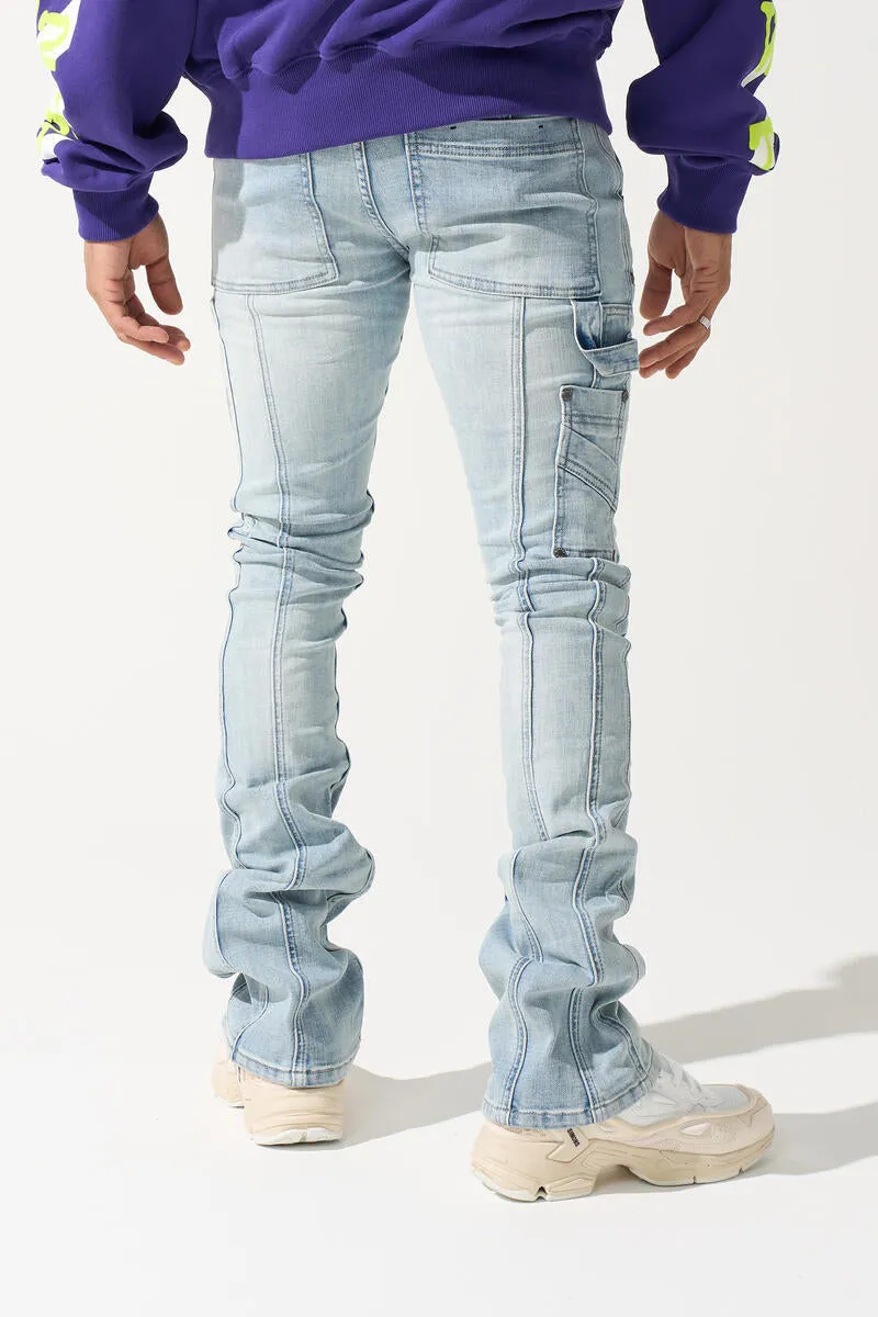 SERENEDE Sky Stacked Jeans (BLUE)