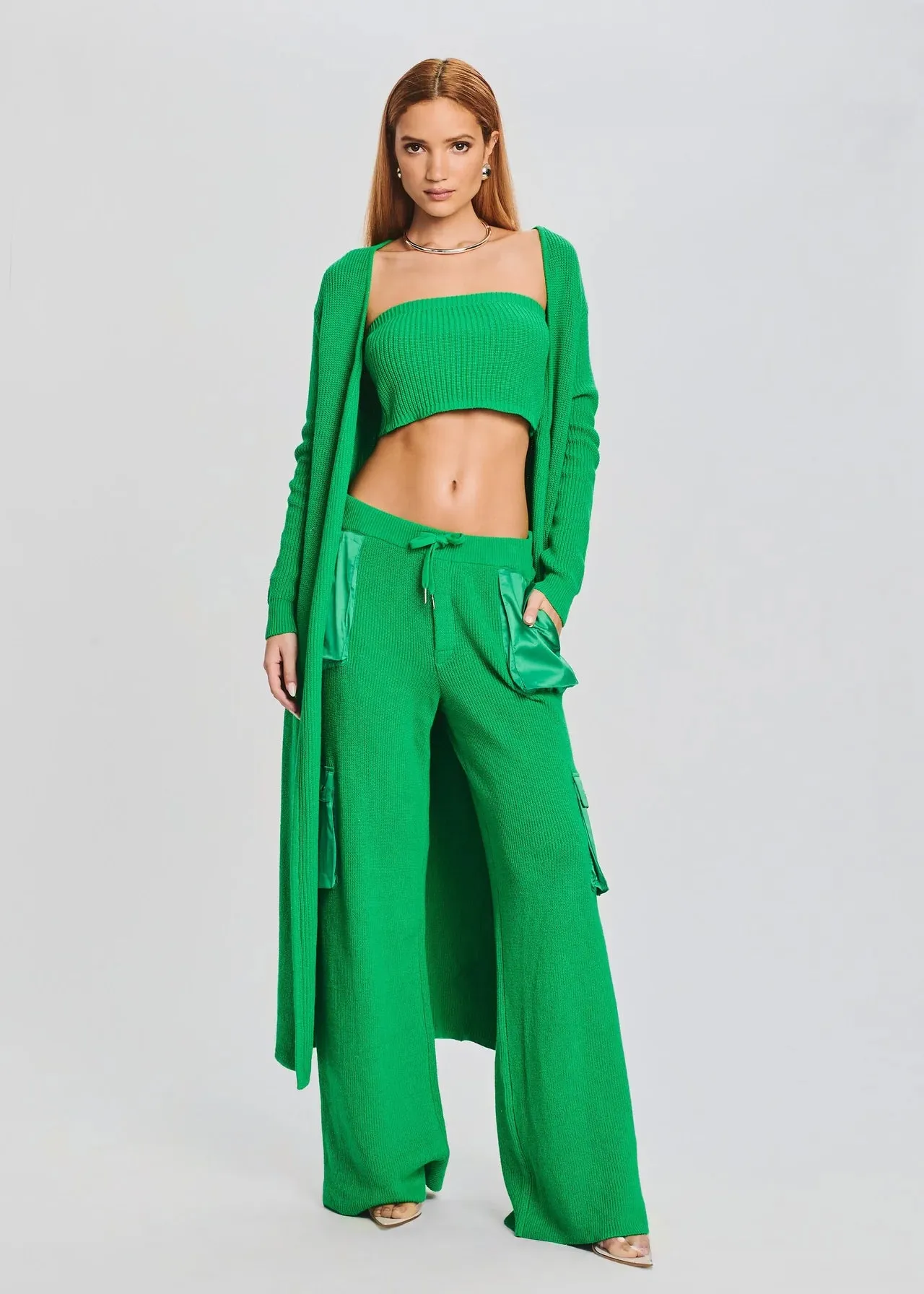 Ser.O.Ya Kamila Cardigan in Kelly Green