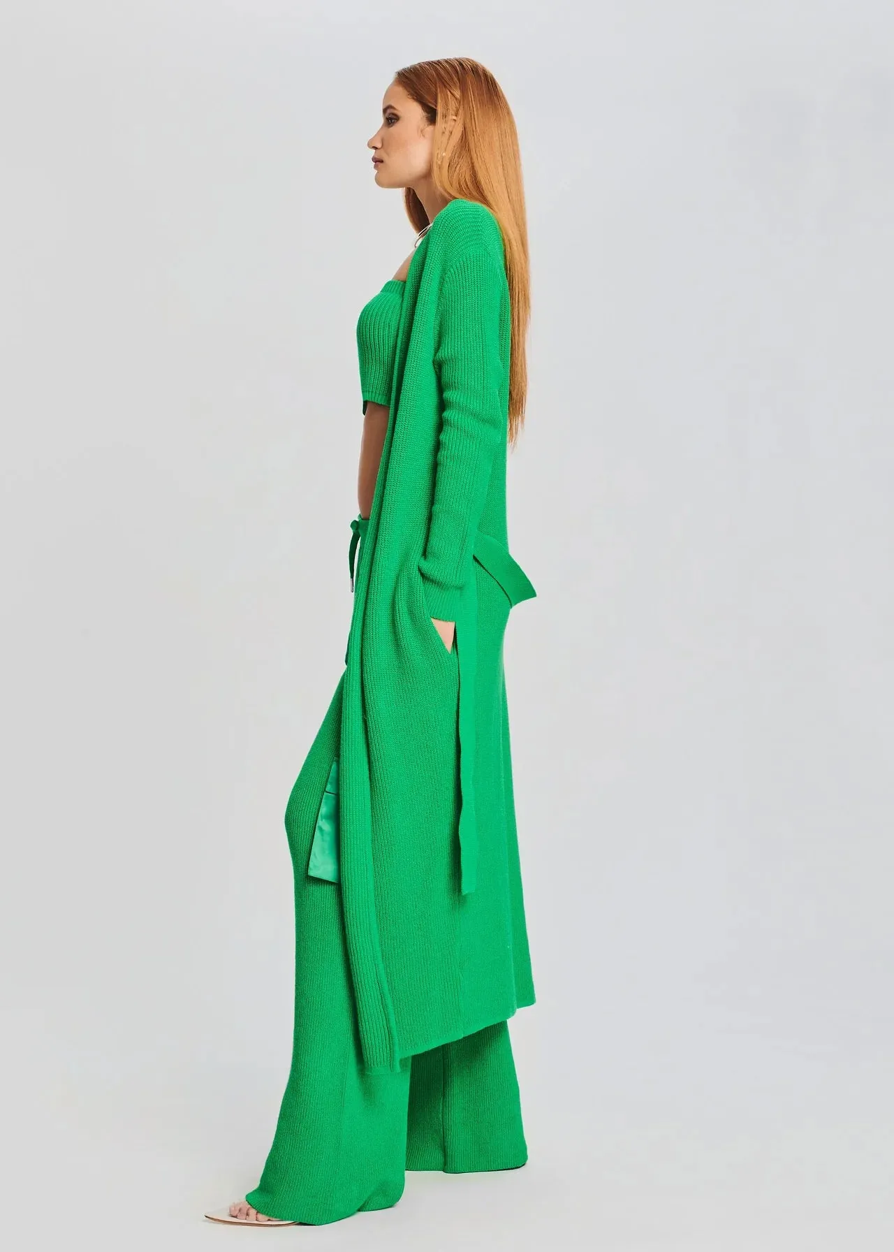 Ser.O.Ya Kamila Cardigan in Kelly Green