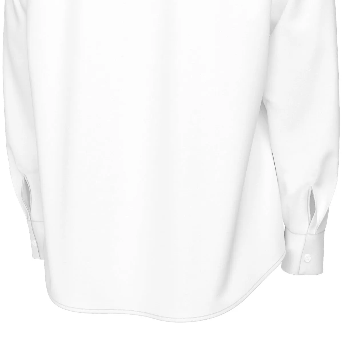 Sixty Eight 93 Logo Black White Men's Cotton Long Sleeve Shirt
