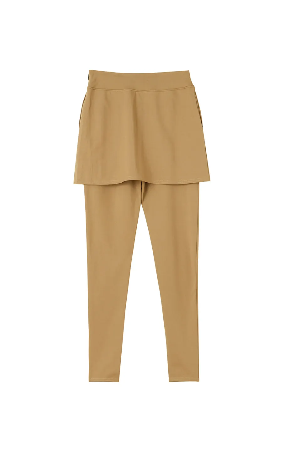 Skirt layered leggings/2color