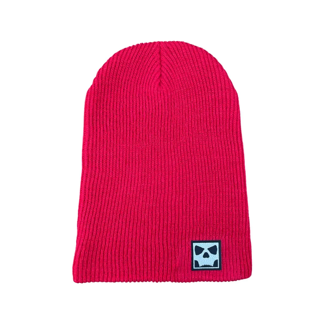 SKULL SLOUCHER BEANIE
