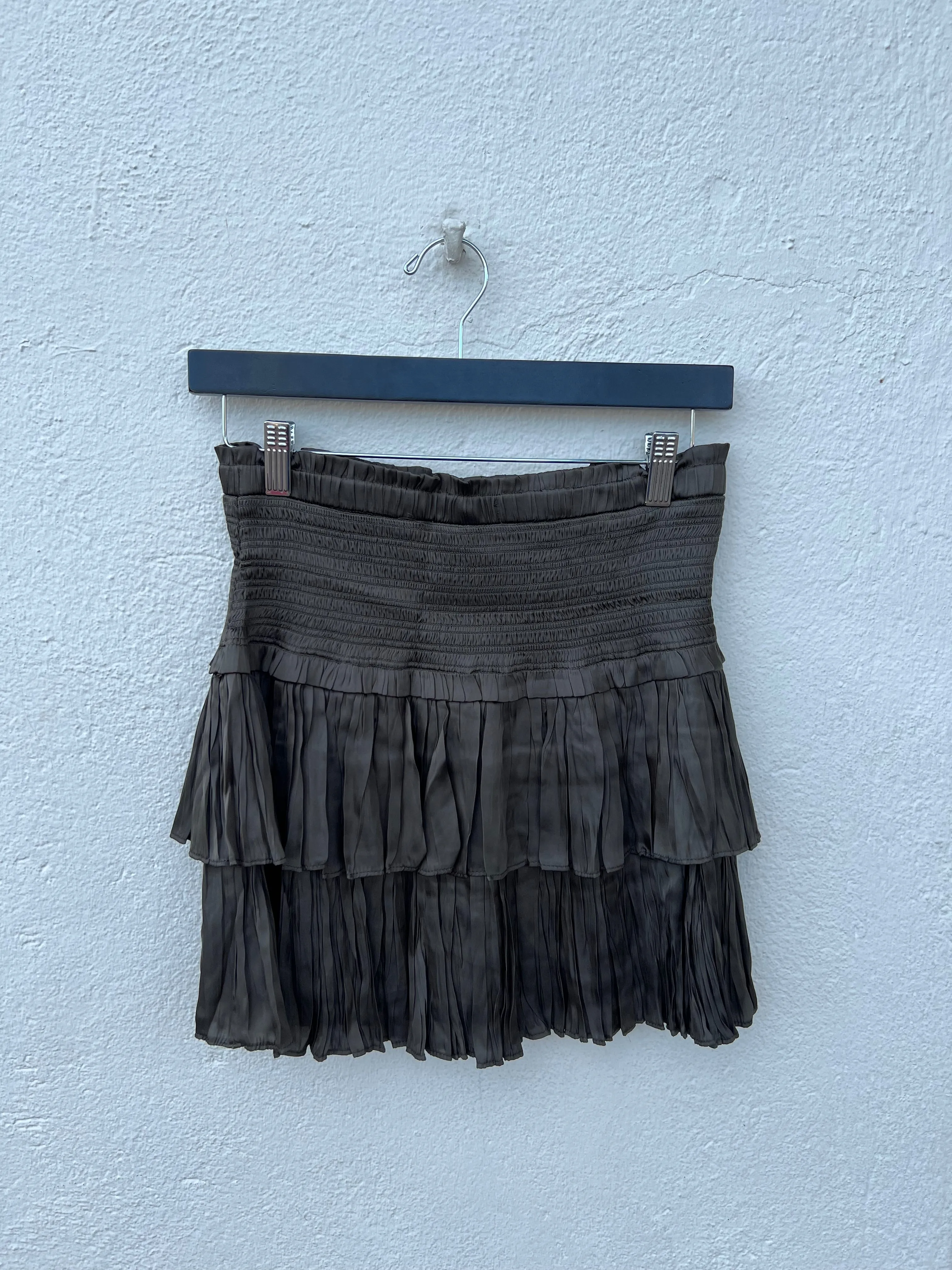 SMOCKED LAYERED SKIRT JS209D