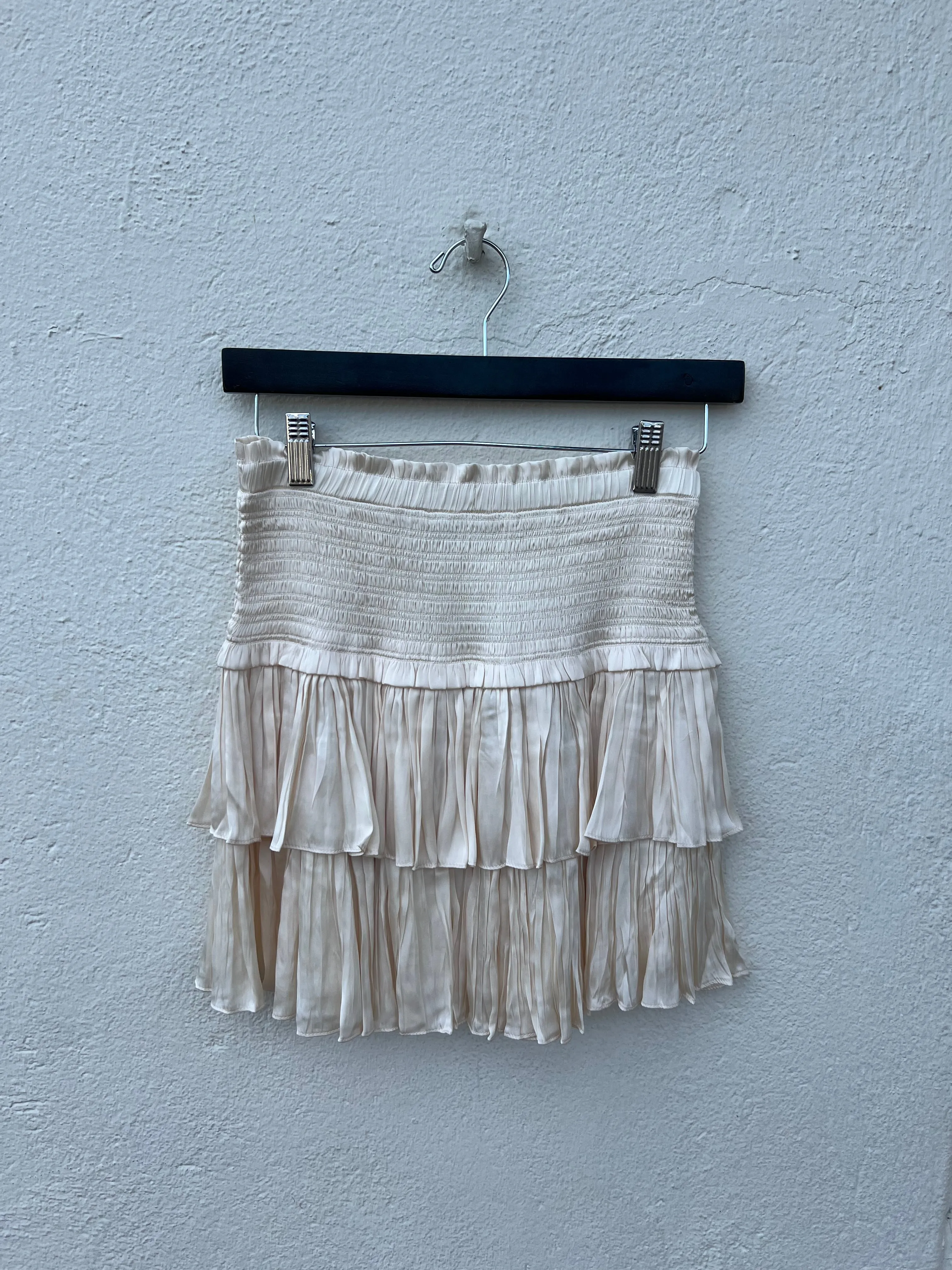 SMOCKED LAYERED SKIRT JS209D