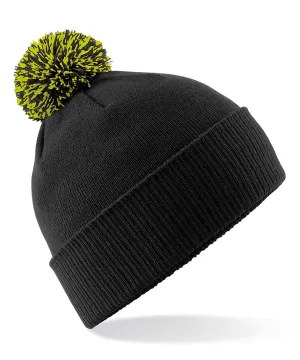 Snowstar® beanie | Black/Lime Green