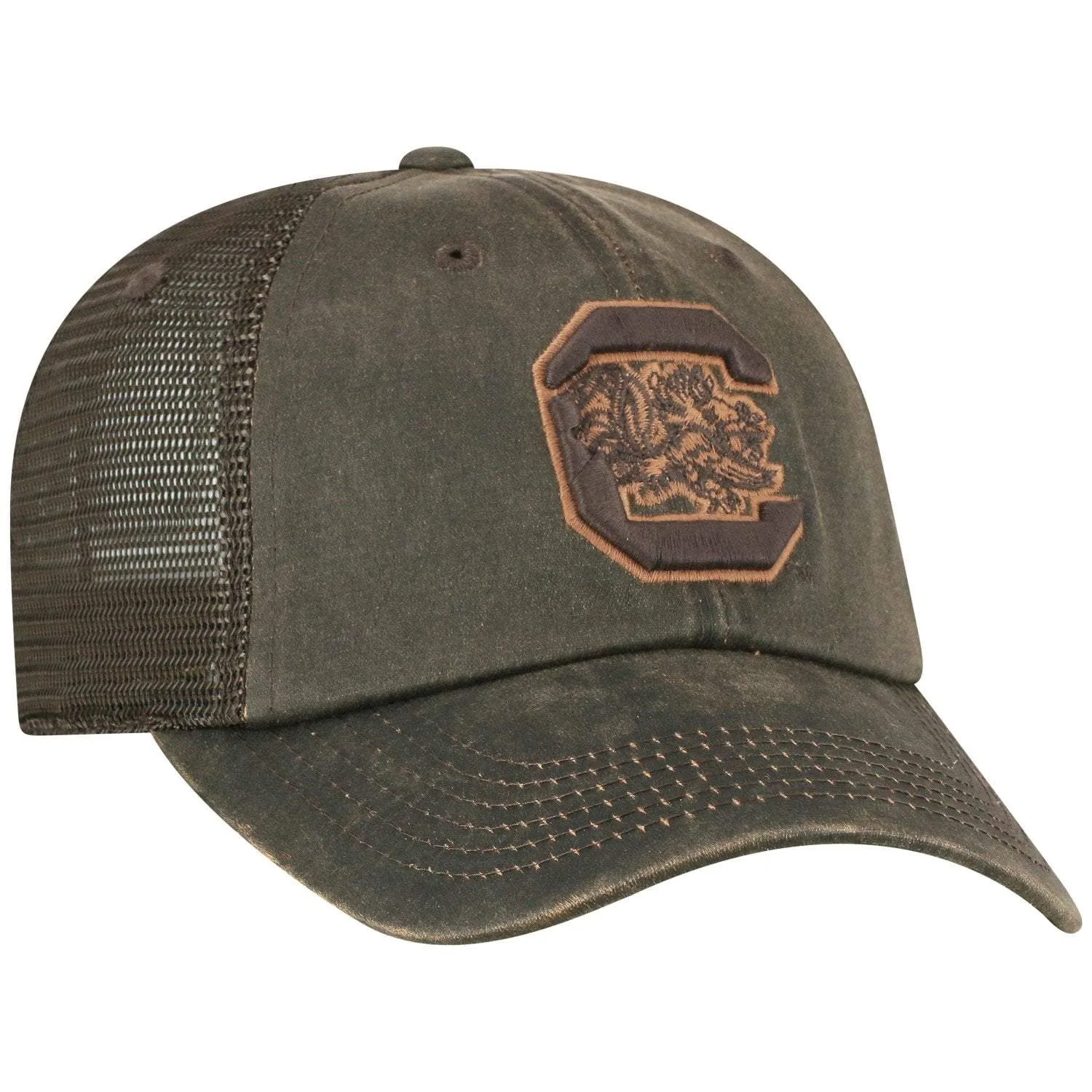 South Carolina Gamecocks TOW Brown "Chestnut" Style Mesh Adj. Relax Hat Cap